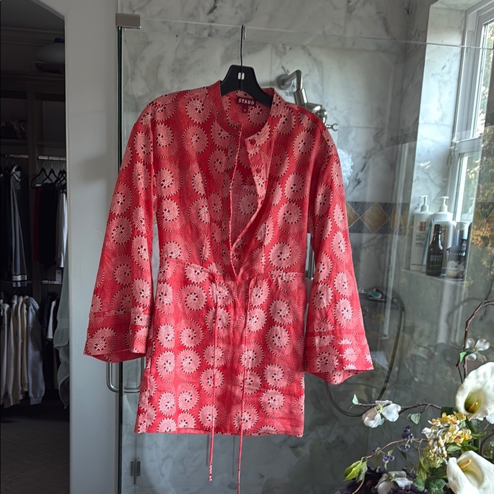 Red Floral Women's Robe